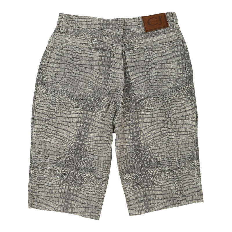 Cavalli Animal print Shorts - 28W UK 8 Green Cotton