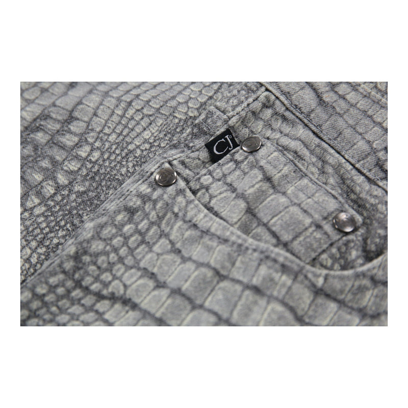 Cavalli Animal print Shorts - 28W UK 8 Green Cotton