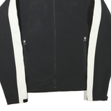 THE NORTH FACE Mens Black & White Track Jacket XS Polyester Blend Zip Sport