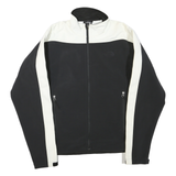 THE NORTH FACE Mens Black & White Track Jacket XS Polyester Blend Zip Sport