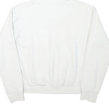 KARL KANI Womens White Hoodie XS Cotton Blend Pullover Jumper