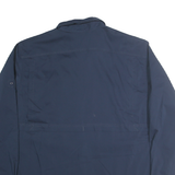 CARHARTT Mens Navy Iron Mountain Cotton Blend Work Shirt 2XL Durable Utility