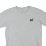 CARHARTT Mens Grey Cotton Blend T-Shirt XL Short Sleeve Crew Neck Logo Print