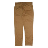TOMMY HILFIGER Mens Cotton Brown Regular Straight Trousers W34 L32 Classic Fit