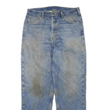 CARHARTT Mens Jeans Blue & Light Cotton Blend Regular Straight Denim Light W36