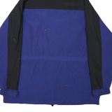 CARHARTT Mens Blue & Black Outdoor Hooded Jacket XL Polyester Blend Colourblock