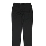 BURBERRY Womens Wool Blend Black Slim Trousers W26 L35 Formal Office Wear