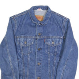 LEVI'S Womens Blue Denim Jacket S Cotton Classic Button Closure Casual