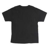 HANES Mens Black Trojan Football Graphic T-Shirt L Short Sleeve Crew Neck