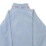 Womens Blue Polyester Blend Zip Jacket XL Plain Casual Outdoor Light Warm