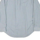 RALPH LAUREN Mens Blue Check Shirt L Cotton Blend Classic Button-Down Collar