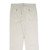 NAUTICA Mens Classic Beige Cotton Blend Trousers W34 L32 Zip Closure Comfortable