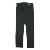 LEVI'S Mens Slim Black Denim Jeans W29 L30 Zip Closure Casual Style