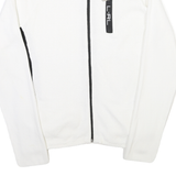 LAUREN RALPH LAUREN Womens White & Black Plain Cotton Blend Pullover Zip XL