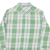 G-STAR Mens Green White & Navy Check Shirt S Lightweight Cotton Casual