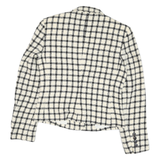 ANTTAYLOR Womens Black & White Check Wool Blazer Jacket UK 4 Button Closure