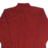 TOMMY HILFIGER Mens Red Corduroy Shirt 2XL Button Down Pocket Casual Cotton