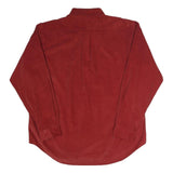 TOMMY HILFIGER Mens Red Corduroy Shirt 2XL Button Down Pocket Casual Cotton