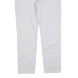 LAURA ASHLEY Womens Cotton Blend White Regular Straight Trousers W30 L30 Casual