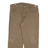 DICKIES Mens Jeans Regular Fit Straight Denim Beige W40 L30 Workwear Casual