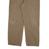 DICKIES Mens Jeans Regular Fit Straight Denim Beige W40 L30 Workwear Casual