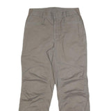 THE NORTH FACE Mens Slim Beige Cotton Blend Trousers W28 L30 Zip Closure Outdoor