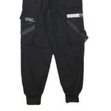 INFAS Womens Black Relaxed Cargo Trousers XXS Cotton Blend Reflective Patch