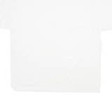 NIKE Mens White Plain T-Shirt XL Short Sleeve Crew Neck Cotton Blend Casual