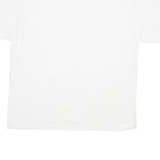 NIKE Mens White Plain T-Shirt XL Short Sleeve Crew Neck Cotton Blend Casual