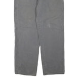 DICKIES Mens Cotton Blend Grey Regular Straight Trousers W38 L32 Workwear
