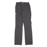 FJALLRAVEN Womens Polyester Blend Slim Black Trousers W26 L32 Outdoor Adventure