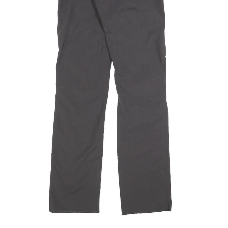FJALLRAVEN Womens Polyester Blend Slim Black Trousers W26 L32 Outdoor Adventure