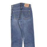 LEVI'S 521 02 Mens Jeans Blue Regular Straight Denim Medium W30 L32 Classic Zip