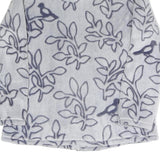 JULIENNA COLLECTION Womens Grey & Navy Print Zip Jacket L Polyester Blend Soft