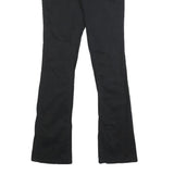 DICKIES Womens Cotton Blend Black Slim Flared Trousers W27 L31 Stylish Fit