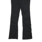 DICKIES Womens Cotton Blend Black Slim Flared Trousers W27 L31 Stylish Fit