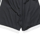 ADIDAS Mens Shorts Black & White Casual L W32 Polyester ClimaCool