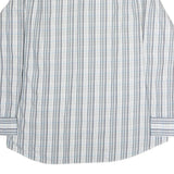 TOMMY HILFIGER Mens Blue & Grey Check Shirt L Regular Fit Smart Casual Cotton