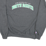 CHAMPION Mens Grey University Of North Dakota Crew Neck M Cotton Blend