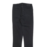 LEVI'S 721 Womens Black Slim Skinny Denim Medium W27 L31 Slim Fit Jeans Zip