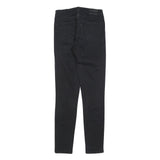 LEVI'S 721 Womens Black Slim Skinny Denim Medium W27 L31 Slim Fit Jeans Zip