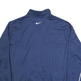 NIKE Mens Blue Sports Jacket XL Polyester Zip Track Plain Activewear