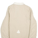 C&A Womens Beige & Cream Zip Jacket UK 10 Polyester Blend Plain Casual Outerwear