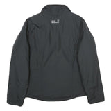JACK WOLFSKIN Womens Black Outdoor Jacket UK 12 Nylon Zip Lightweight Insulated