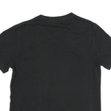 TRUE RELIGION Mens Black Graphic T-Shirt M Short Sleeve Crew Neck Cotton Blend