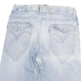 LEVI'S Mens Shorts Blue Casual Denim L W30 Distressed Comfortable Classic Fit