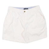 TOMMY HILFIGER Womens Cream Casual Shorts M W29 Cotton Blend Lightweight Summer