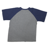 NFL Mens Grey & Navy Denver Broncos Graphic T-Shirt XL Short Sleeve Crew Neck