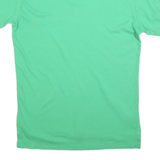 POLO RALPH LAUREN Mens Green Short Sleeve Plain Polo Shirt S Cotton Blend