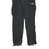CARHARTT Mens Cotton Blend Black Regular Cargo Trousers W29 L34 Workwear Utility